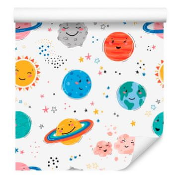 Fototapeta Sonce in planeti za dnevno sobo in spalnico 50x1000 cm