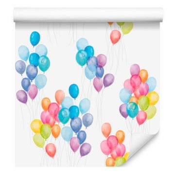 Tapeta z barvitimi baloni za dnevno sobo in spalnico 50x1000 cm