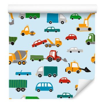 Tapeta z avtomobili in tovornjaki za dnevno sobo in spalnico 50x1000 cm