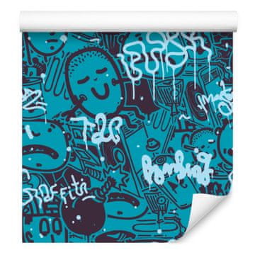 Tapeta z grafitom za dnevno sobo in spalnico 50x1000 cm