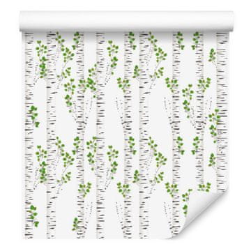 Tapeta z lepimi brezami za dnevno sobo in spalnico 50x1000 cm