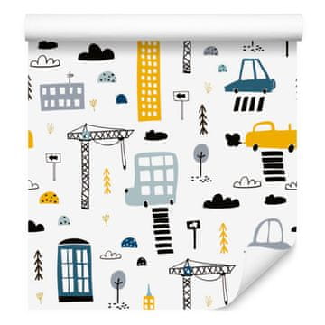 Tapeta z avtomobili za dnevno sobo in spalnico 50x1000 cm