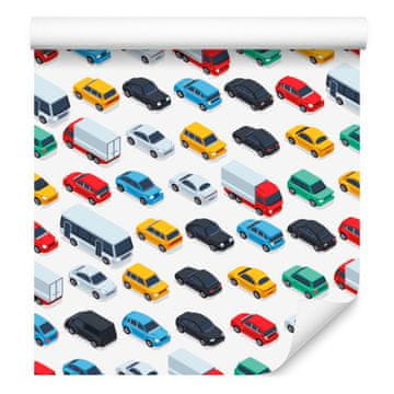 Fototapeta Barviti avtomobili, tovornjaki in avtobusi 50x1000 cm