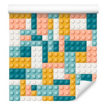 Tapeta Pastel Blocks za dnevno sobo in spalnico 50x1000 cm