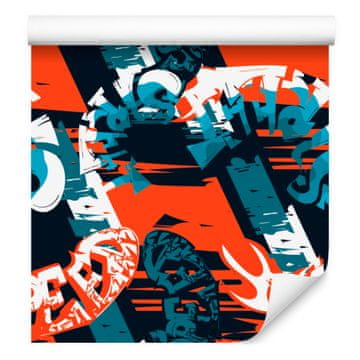 Graffiti tapeta za dnevno sobo in spalnico 50x1000 cm