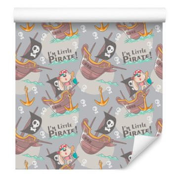 Fototapeta Piratske ladje in psi za dnevno sobo in spalnico 50x1000 cm
