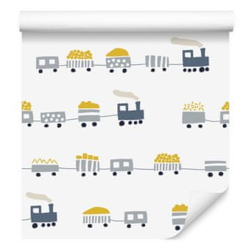 Fototapeta Pravljične parne lokomotive za dnevno sobo in spalnico 50x1000 cm