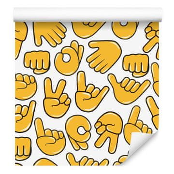 Fototapeta Emoji roke za dnevno sobo in spalnico 50x1000 cm