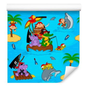 Pirati tapeta za dnevno sobo in spalnico 50x1000 cm