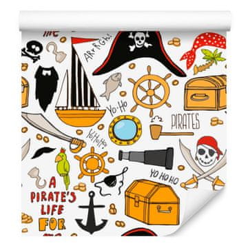 Pirati tapeta za dnevno sobo in spalnico 50x1000 cm