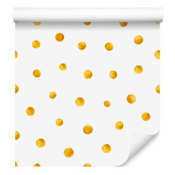 Tapeta z rumenimi pikami za dnevno sobo in spalnico 50x1000 cm