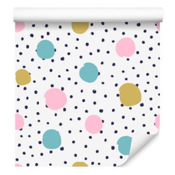 Barvita tapeta s pikami za dnevno sobo in spalnico 50x1000 cm