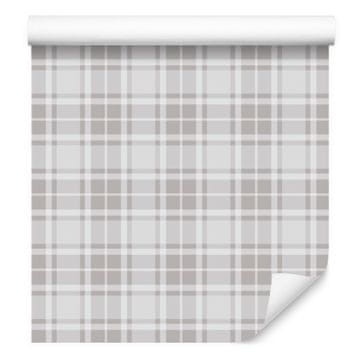 Klasična siva karo tapeta za dnevno sobo in spalnico 50x1000 cm