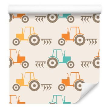 Barvita tapeta z vzorcem za dnevno sobo in spalnico 50x1000 cm