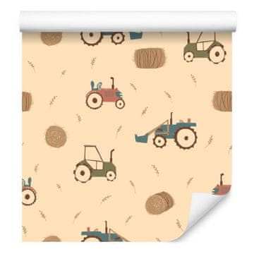 Barvita tapeta z vzorcem za dnevno sobo in spalnico 50x1000 cm