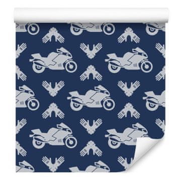Fototapeta z motivom motorja in ornamenti za dnevno sobo in spalnico 50x1000 cm