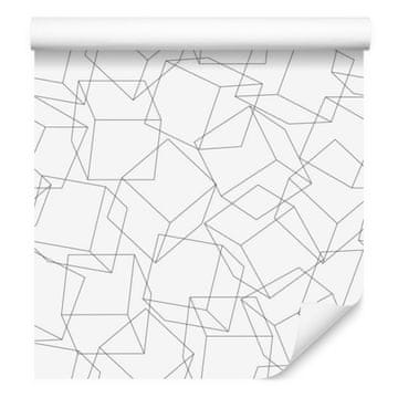 Geometrijska in minimalistična 3D tapeta za dnevno sobo in spalnico 50x1000 cm