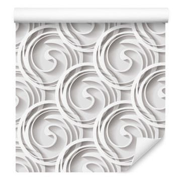 3D tapeta z abstraktnim geometrijskim vzorcem za dnevno sobo in spalnico 50x1000 cm