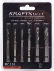 Kraft&Dele HSS svedri za navoje M3-M10 6 kosov KD980