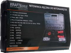 Kraft&Dele Ročni kovičnik za kovične matice, 110 kosov KD10556