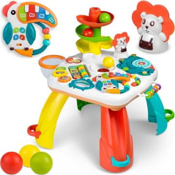 Ricokids Podloga za sestavljanke iz pene 180x180 cm, 9 delov, siva/mint