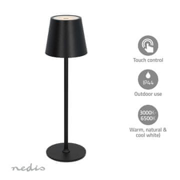 Nedis LED namizna svetilka | LED | 1,8 W | 150 lm | 3000 - 6000 K | Črna