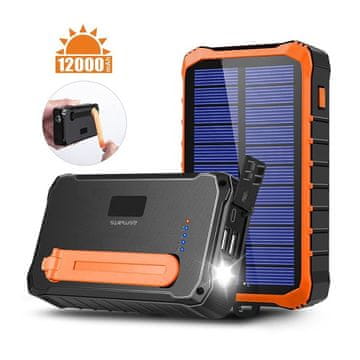4smarts 4smarts Powerbank z Dynamovev in sončnimi celicami 12000mAh