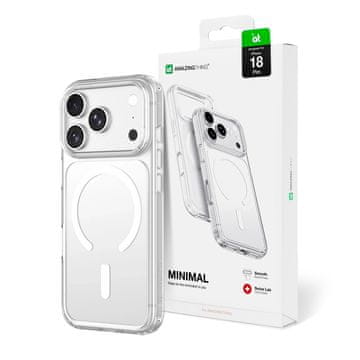 Minimal AmazingThing Minimal Mag Drop Proof ovitek za iPhone 18 Pro z zanko, MagSafe - prozoren