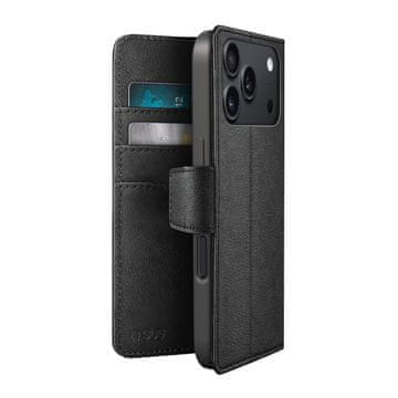 SBS SBS Wallet Classic ovitek za iPhone 18 Pro Max z denarnico in stojalo - črn