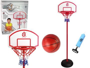 slomart LEAN TOYS Koš za košarko nastavljiv za otroke, žoga, vrt