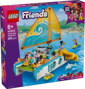 Friends LEGO Friends 42664 Pustolovščina na ladji s 4 mini-punčkami