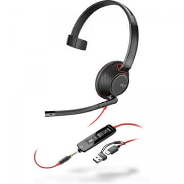 slomart POLY Blackwire 5210 Slušalke - USB-C, 3.5mm, USB-C/A