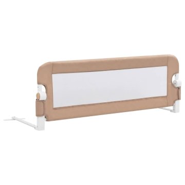 Vidaxl Posteljno varovalo za otroke taupe 120x42 cm poliester