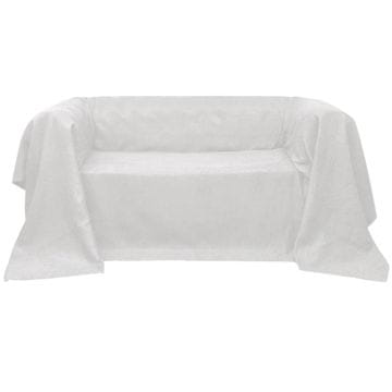 Vidaxl 130890 Micro-suede Couch Slipcover Cream 210 x 280 cm