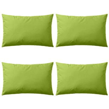 Vidaxl Zunanje blazine 4 kosi 60x40 cm jabolčno zelene