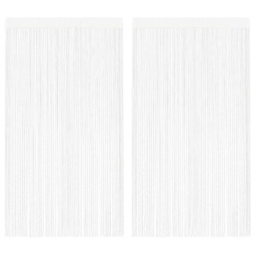 Vidaxl Zavese iz nitk 2 kosa 140x250 cm bele barve