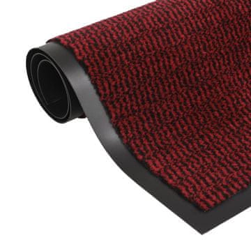 Vidaxl Protiprašni predpražnik pravokotni taftani 40x60 cm rdeč
