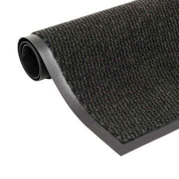 Vidaxl Protiprašni predpražnik pravokotni taftani 60x90 cm črn
