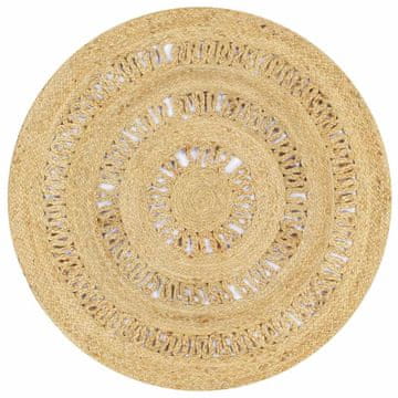 Vidaxl Preproga iz ročno pletene jute 90 cm