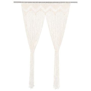 Vidaxl Zavesa makrame 140x240 cm bombaž