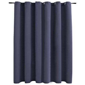 Vidaxl Zatemnitvena zavesa s kovinskimi obročki 290x245 cm