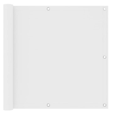 Vidaxl Balkonsko platno belo 90x400 cm oksford blago