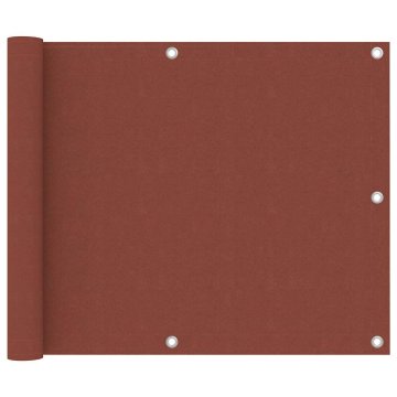 Vidaxl Balkonsko platno terakota 75x500 cm oksford blago