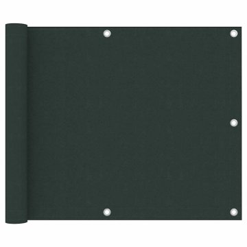 Vidaxl Balkonsko platno temno zeleno 75x300 cm oksford blago