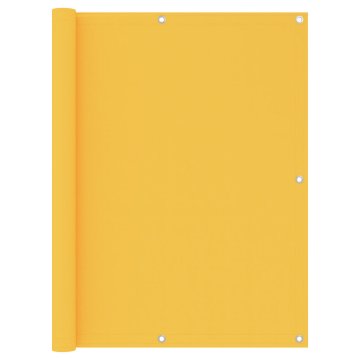Vidaxl Balkonsko platno rumeno 120x600 cm oksford blago