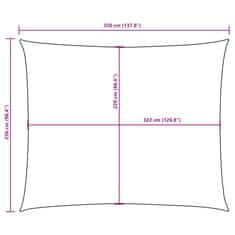 Vidaxl Senčno jadro oksford blago pravokotno 2,5x3,5 m modro