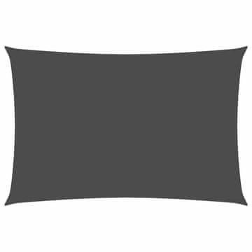 Vidaxl Senčno jadro oksford blago pravokotno 6x8 m antracitno