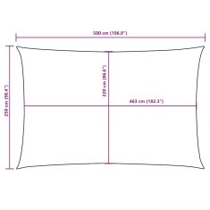 Vidaxl Senčno jadro oksford blago pravokotno 2,5x5 m črno