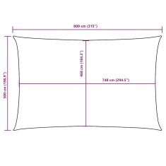 Vidaxl Senčno jadro oksford blago pravokotno 5x8 m temno zeleno