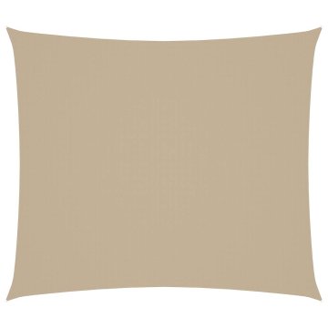 Vidaxl Senčno jadro oksford blago pravokotno 2,5x3 m bež